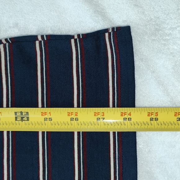 60. RVCA Cassady Stripe Polo Shirt | Color - Moody Blue - Picture 7 of 8